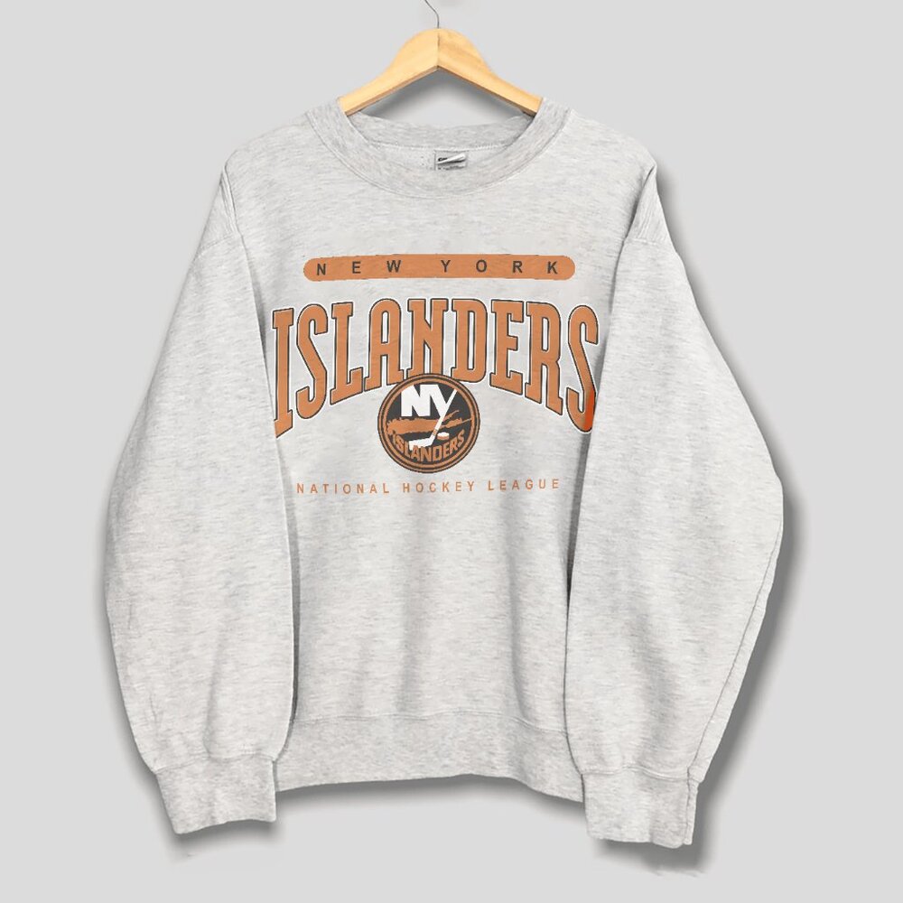 Vintage New York Islanders Logo NHL Sweatshirt, New York Islanders Ice Hockey